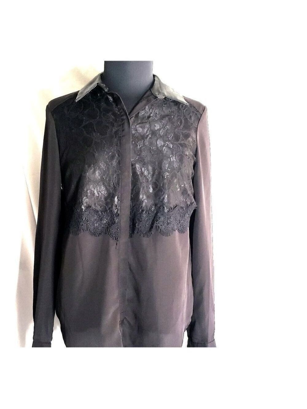 Prabal Gurung Black Long Sleeve Blouse